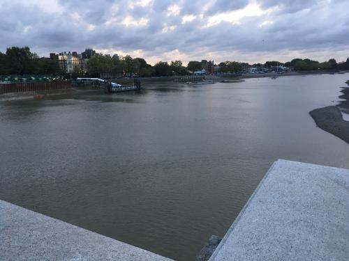 View of Putney Pier looking west from Putney Bridge